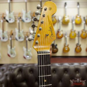 Fender Custom Shop 1961 Stratocaster Heavy Relic AAA Rosewood Fingerboard Black - Image 7