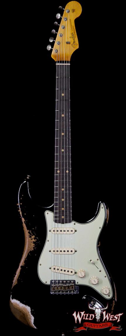 Fender Custom Shop 1961 Stratocaster Heavy Relic AAA Rosewood Fingerboard Black