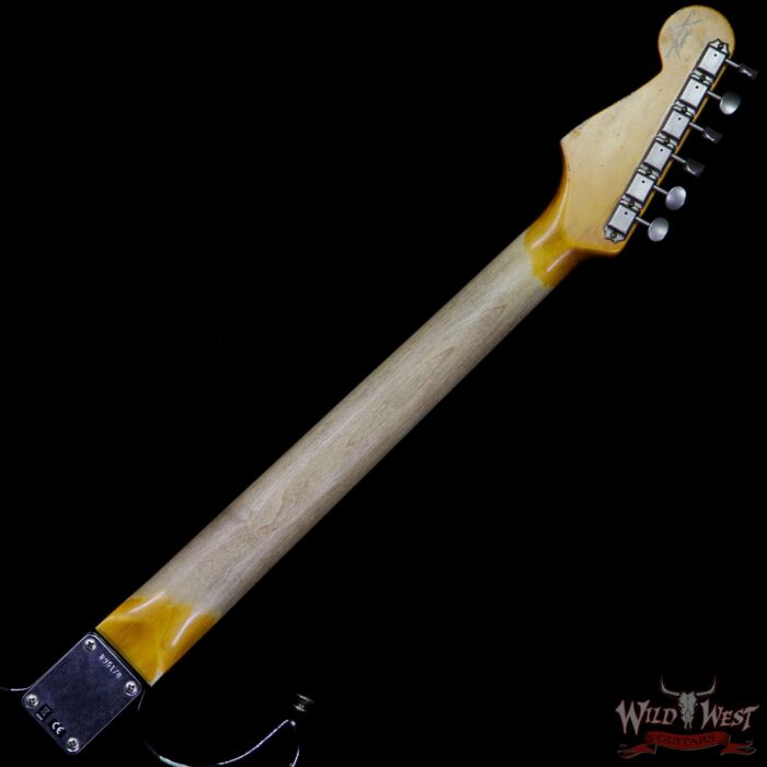 Fender Custom Shop 1961 Stratocaster Heavy Relic AAA Rosewood Fingerboard Black - Image 10