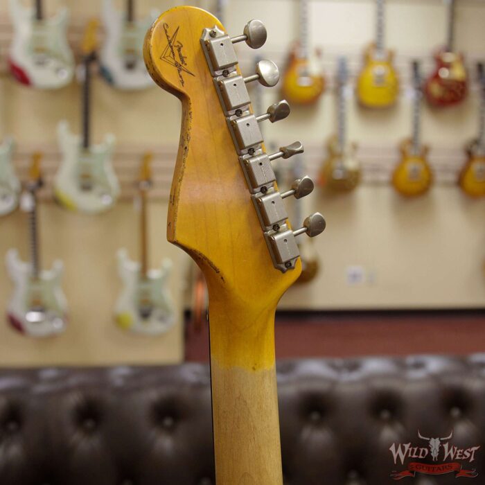 Fender Custom Shop 1961 Stratocaster Heavy Relic AAA Rosewood Fingerboard Black - Image 9
