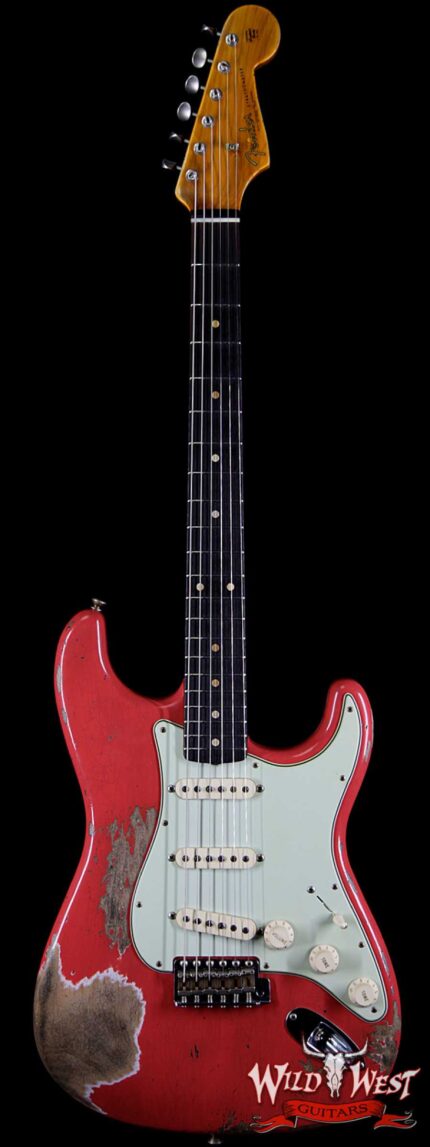 Fender Custom Shop 1961 Stratocaster Heavy Relic AAA Rosewood Fingerboard Fiesta Red