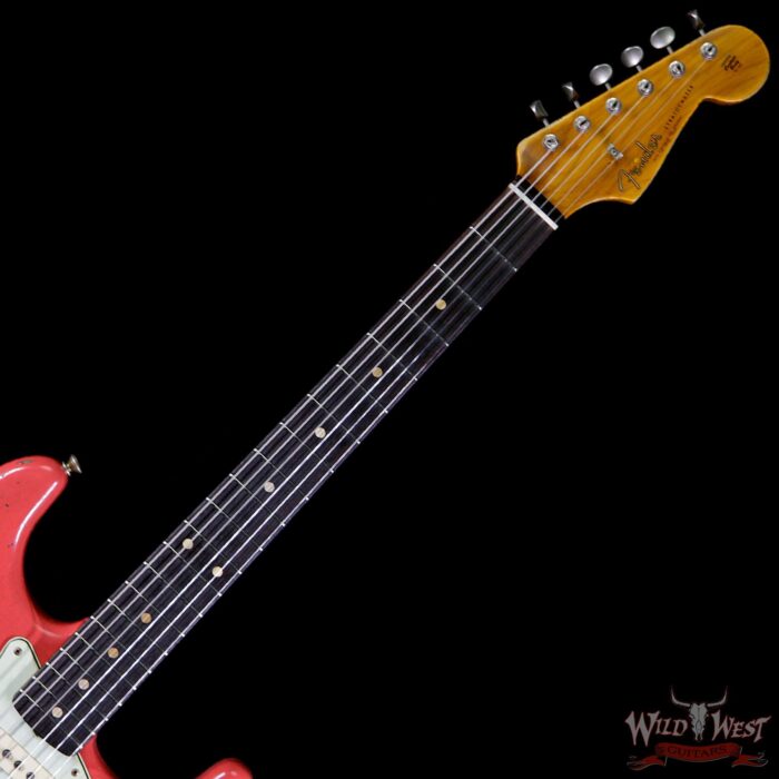Fender Custom Shop 1961 Stratocaster Heavy Relic AAA Rosewood Fingerboard Fiesta Red - Image 8
