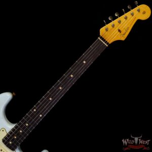 Fender Custom Shop Limited Edition 1961 Stratocaster Hardtail Hand-Wound Pickups AAA Dark Rosewood Slab Board Relic Faded Aged Sonic Blue - Image 4