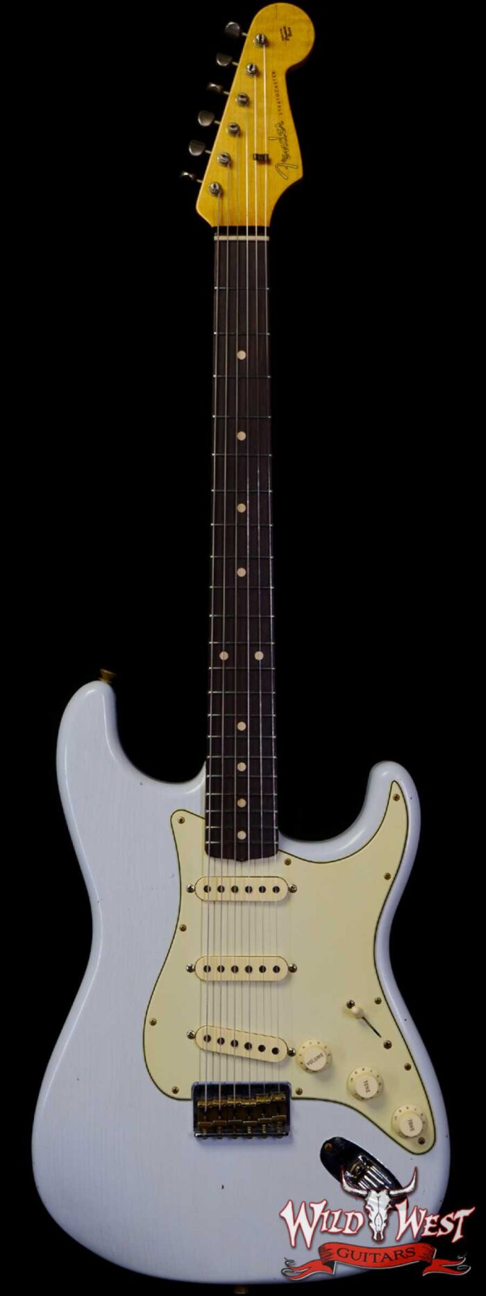 Fender Custom Shop Limited Edition 1961 Stratocaster Hardtail Hand-Wound Pickups AAA Dark Rosewood Slab Board Relic Faded Aged Sonic Blue - Image 1