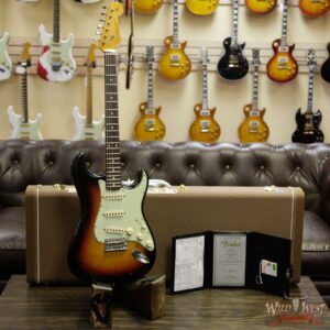 Fender Custom Shop 1961 Stratocaster Journeyman Relic Dirty Neck AAA Rosewood Slab Board 3 Tone Sunburst - Image 8