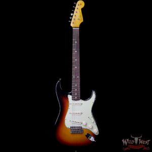 Fender Custom Shop 1961 Stratocaster Journeyman Relic Dirty Neck AAA Rosewood Slab Board 3 Tone Sunburst - Image 3