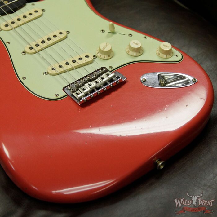 Fender Custom Shop 1961 Stratocaster Journeyman Relic with Dirty Neck Fiesta Red - Image 16