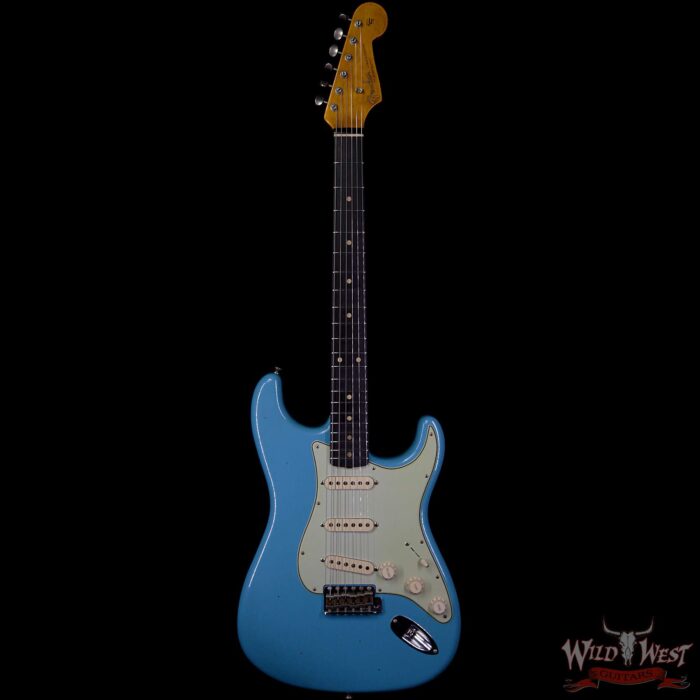 Fender Custom Shop 1961 Stratocaster Journeyman Relic with Dirty Neck AAA Rosewood Board Taos Turquoise - Image 4