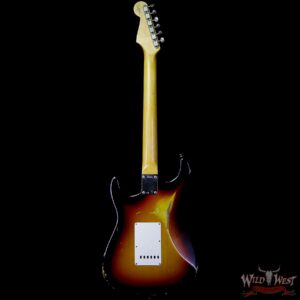 Fender Custom Shop 1961 Stratocaster Relic AAA Rosewood Fingerboard 3 Tone Sunburst - Image 5