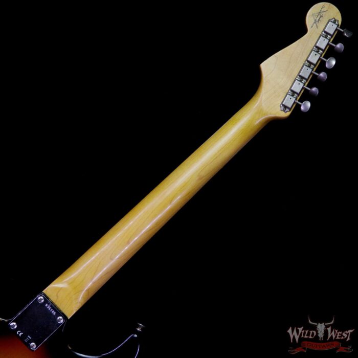 Fender Custom Shop 1961 Stratocaster Relic AAA Rosewood Fingerboard 3 Tone Sunburst - Image 10
