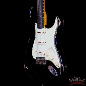 Fender Custom Shop 1961 Stratocaster Relic AAA Rosewood Slab Board Maple Neck Black - Image 2