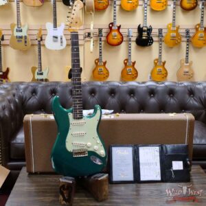 Fender Custom Shop 1961 Stratocaster Relic AAA Rosewood Slab Board Maple Neck British Racing Green - Image 6