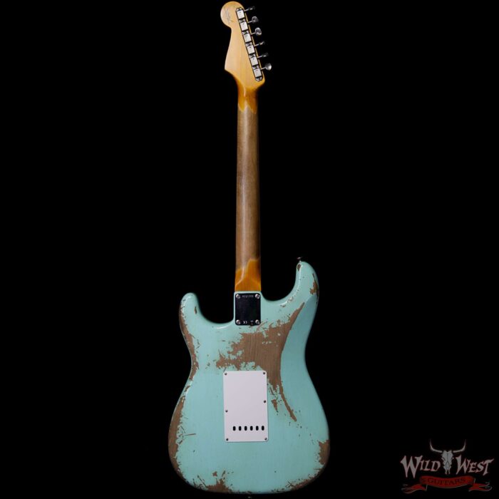Fender Custom Shop 1961 Stratocaster Heavy Relic AAA Rosewood Slab Fingerboard Surf Green - Image 5