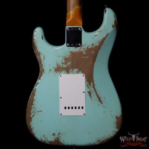 Fender Custom Shop 1961 Stratocaster Heavy Relic AAA Rosewood Slab Fingerboard Surf Green - Image 6