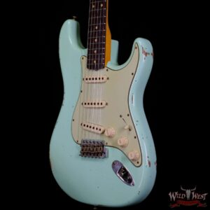 Fender Custom Shop 1961 Stratocaster Relic AAA Rosewood Slab Board with Maple Neck Surf Green - Image 2