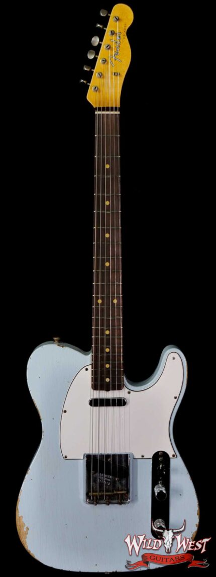 Fender Custom Shop 1961 Telecaster Relic Quater-Sawn Maple AAA Rosewood Fingerboard Sonic Blue