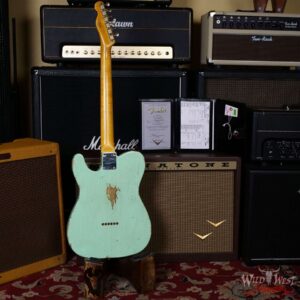 Fender Custom Shop 1961 Telecaster Relic Quater-Sawn Maple AAA Rosewood Fingerboard Surf Green - Image 9