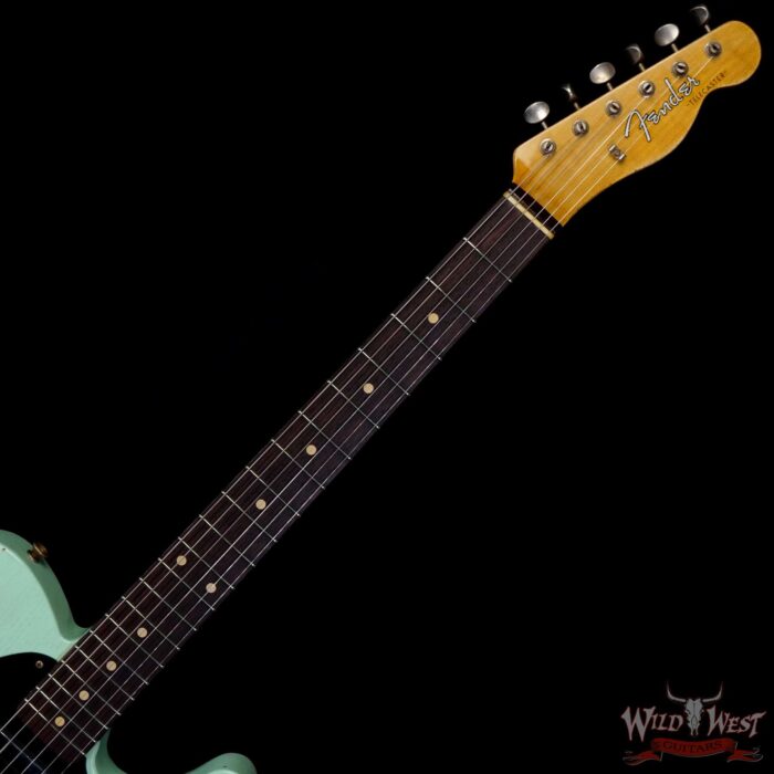 Fender Custom Shop 1961 Telecaster Relic Quater-Sawn Maple AAA Rosewood Fingerboard Surf Green - Image 4