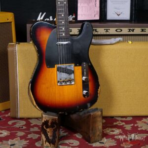Fender Custom Shop 1961 Telecaster Relic Quater-Sawn Maple AAA Rosewood Fingerboard 3 Tone Sunburst - Image 8