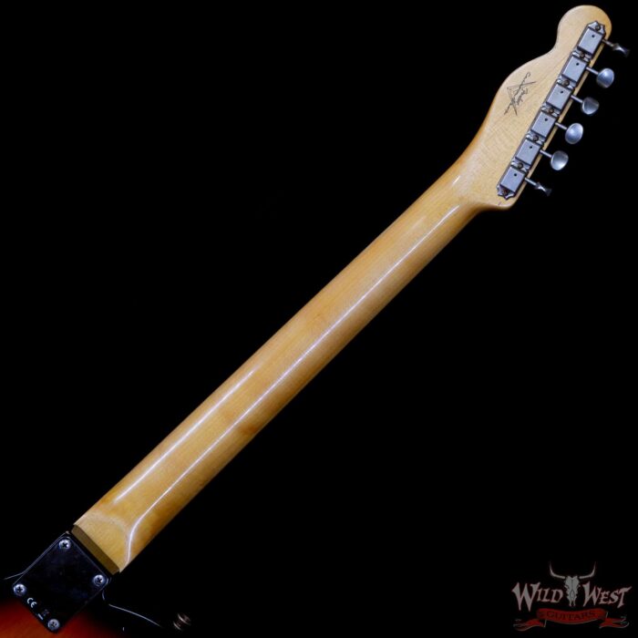 Fender Custom Shop 1961 Telecaster Relic Quater-Sawn Maple AAA Rosewood Fingerboard 3 Tone Sunburst - Image 5
