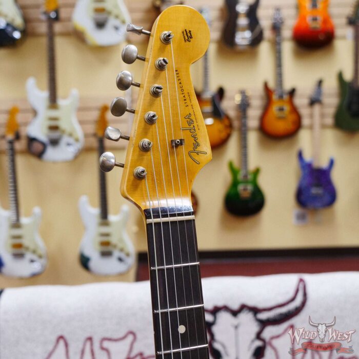 Fender Custom Shop 1962 Stratocaster Hand-Wound Pickups AAA Dark Rosewood Slab Board Heavy Relic Fiesta Red - Image 7