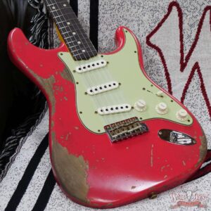 Fender Custom Shop 1962 Stratocaster Hand-Wound Pickups AAA Dark Rosewood Slab Board Heavy Relic Fiesta Red - Image 8