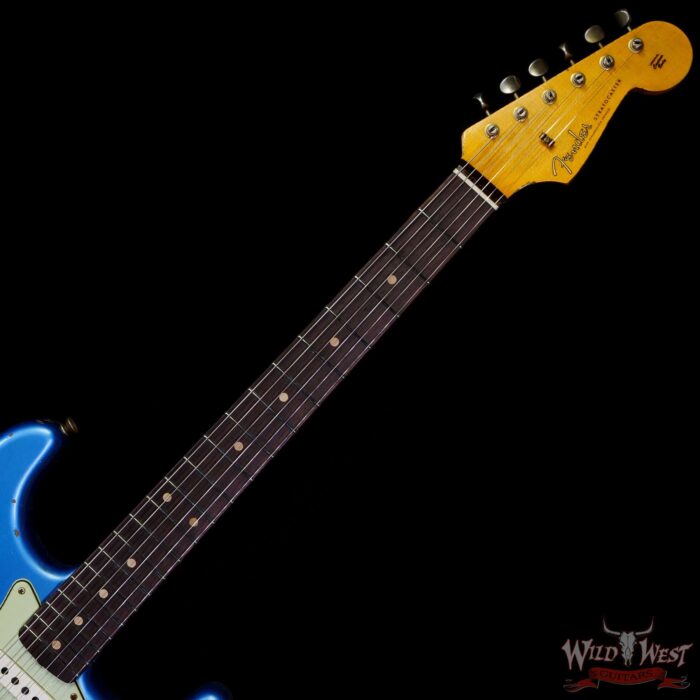 Fender Custom Shop 1962 Stratocaster Hand-Wound Pickups AAA Dark Rosewood Slab Board Heavy Relic Lake Placid Blue - Image 4