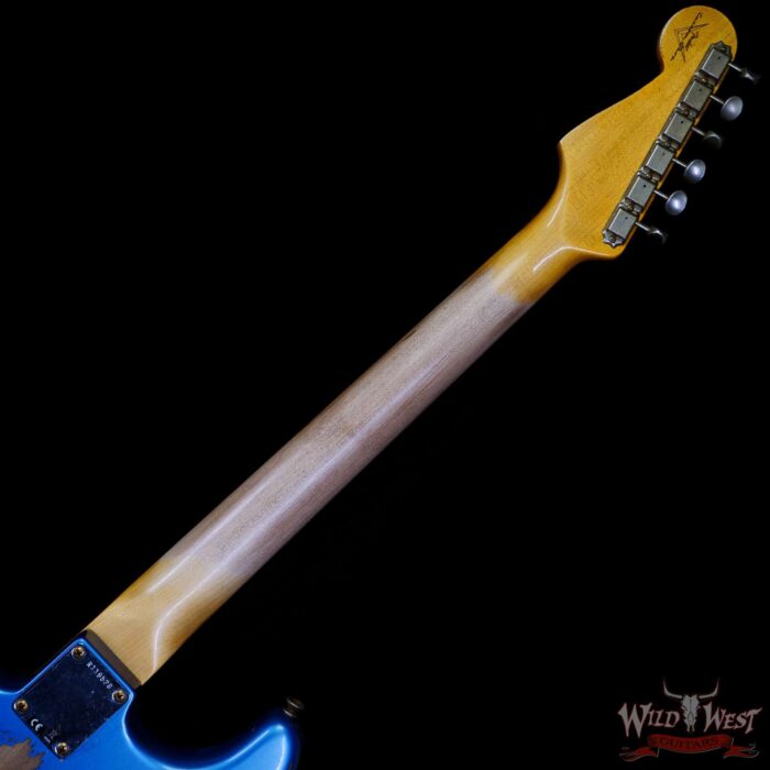 Fender Custom Shop 1962 Stratocaster Hand-Wound Pickups AAA Dark Rosewood Slab Board Heavy Relic Lake Placid Blue - Image 5