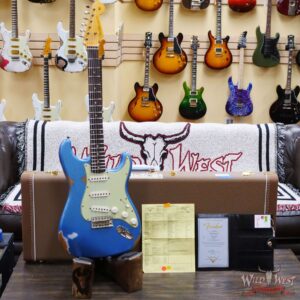 Fender Custom Shop 1962 Stratocaster Hand-Wound Pickups AAA Dark Rosewood Slab Board Heavy Relic Lake Placid Blue - Image 6