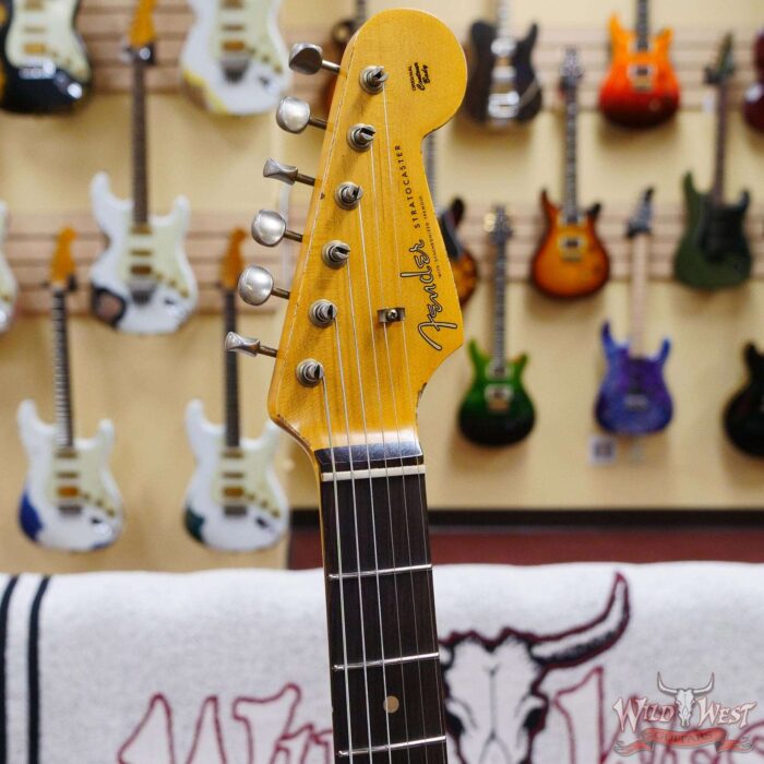 Fender Custom Shop 1962 Stratocaster Hand-Wound Pickups AAA Dark Rosewood Slab Board Heavy Relic Lake Placid Blue - Image 7