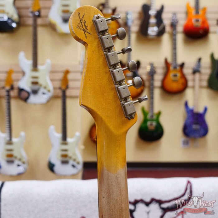 Fender Custom Shop 1962 Stratocaster Hand-Wound Pickups AAA Dark Rosewood Slab Board Heavy Relic Lake Placid Blue - Image 11