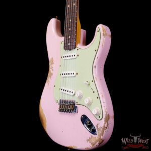 Fender Custom Shop 1962 Stratocaster Hand-Wound Pickups AAA Dark Rosewood Slab Board Heavy Relic Shell Pink - Image 2