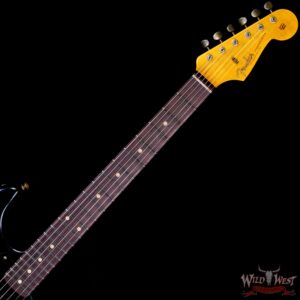 Fender Custom Shop 1962 Stratocaster Hand-Wound Pickups AAA Dark Rosewood Slab Board Relic Black (Black Pickguard) - Image 4