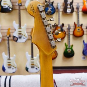 Fender Custom Shop 1962 Stratocaster Hand-Wound Pickups AAA Dark Rosewood Slab Board Relic Black (Black Pickguard) - Image 10