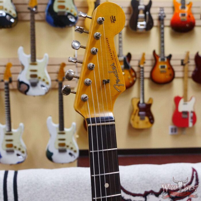 Fender Custom Shop 1962 Stratocaster Hand-Wound Pickups AAA Dark Rosewood Slab Board Relic Black - Image 7