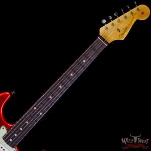 Fender Custom Shop 1962 Stratocaster Hand-Wound Pickups AAA Dark Rosewood Slab Board Relic Candy Apple Red - Image 4