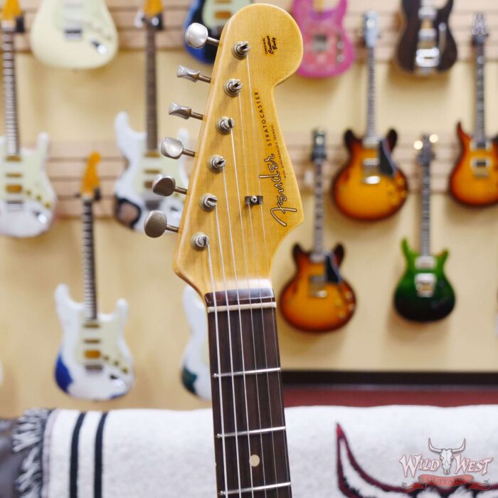 Fender Custom Shop 1962 Stratocaster Hand-Wound Pickups AAA Dark Rosewood Slab Board Relic Candy Apple Red - Image 7