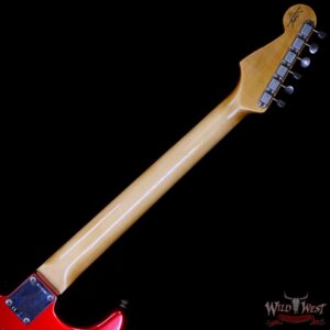 Fender Custom Shop 1962 Stratocaster Hand-Wound Pickups AAA Dark Rosewood Slab Board Relic Candy Apple Red - Image 5