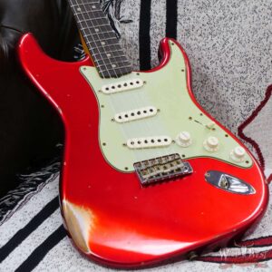 Fender Custom Shop 1962 Stratocaster Hand-Wound Pickups AAA Dark Rosewood Slab Board Relic Candy Apple Red - Image 8