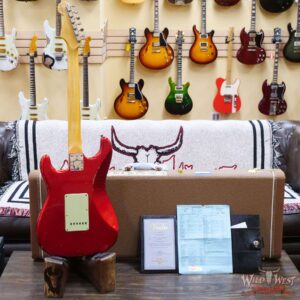 Fender Custom Shop 1962 Stratocaster Hand-Wound Pickups AAA Dark Rosewood Slab Board Relic Candy Apple Red - Image 10