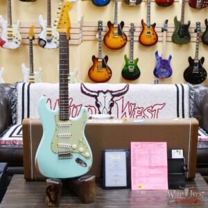 Fender Custom Shop 1962 Stratocaster Hand-Wound Pickups AAA Dark Rosewood Slab Board Relic Surf Green - Image 6
