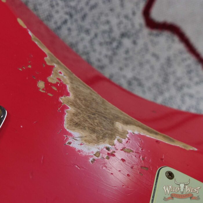 Fender Custom Shop 1962 Stratocaster Hand-Wound Pickups AAA Dark Rosewood Slab Board Relic Fiesta Red - Image 13