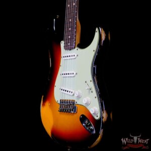 Fender Custom Shop 1962 Stratocaster Hand-Wound Pickups AAA Dark Rosewood Slab Board Heavy Relic 3 Tone Sunburst - Image 2