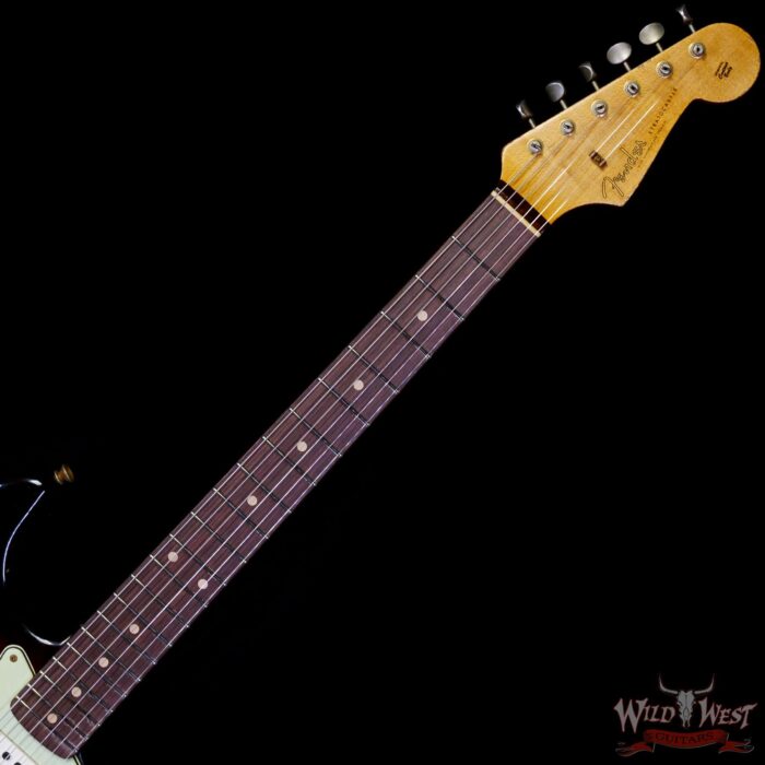 Fender Custom Shop 1962 Stratocaster Hand-Wound Pickups AAA Dark Rosewood Slab Board Heavy Relic 3 Tone Sunburst - Image 4