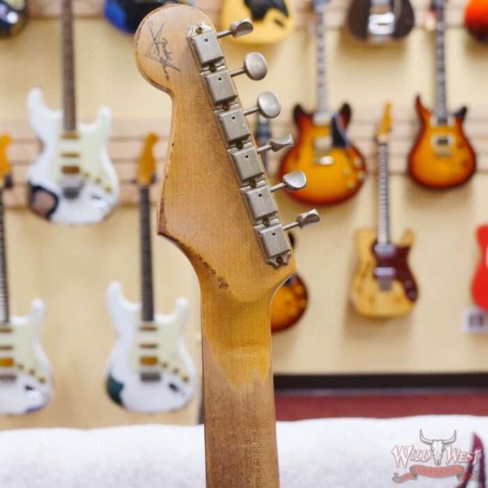 Fender Custom Shop 1962 Stratocaster Hand-Wound Pickups AAA Dark Rosewood Slab Board Heavy Relic 3 Tone Sunburst - Image 11
