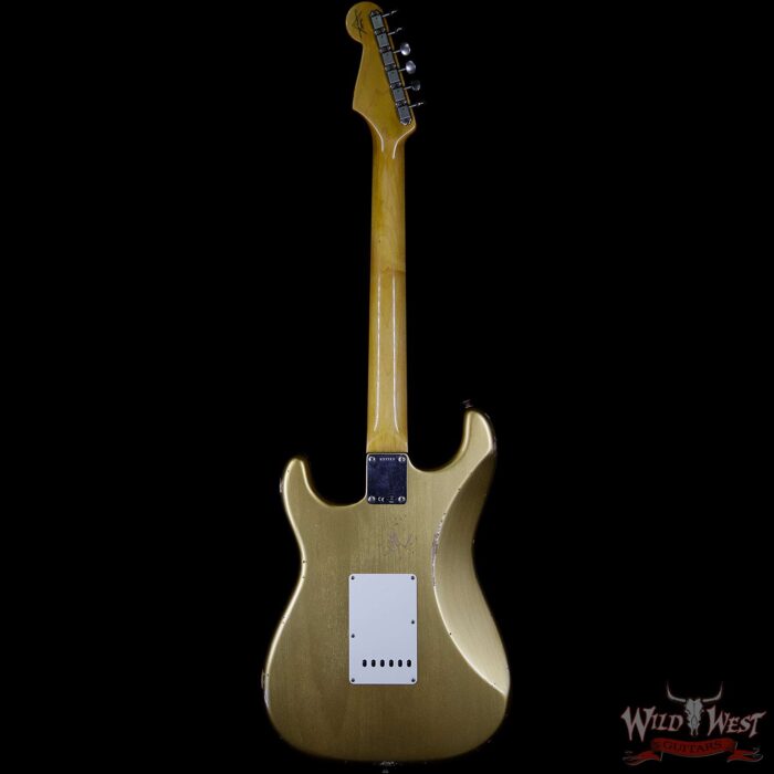 Fender Custom Shop 1962 Stratocaster HSS EVH Pickup Relic Rosewood Fingerboard Aztec Gold - Image 5