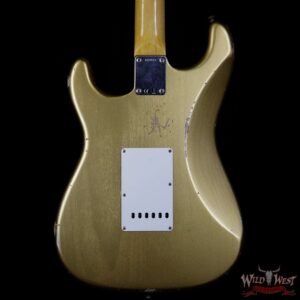 Fender Custom Shop 1962 Stratocaster HSS EVH Pickup Relic Rosewood Fingerboard Aztec Gold - Image 6