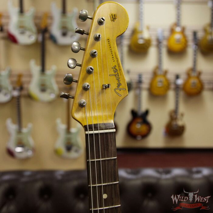 Fender Custom Shop 1962 Stratocaster HSS EVH Pickup Relic Rosewood Fingerboard Aztec Gold - Image 7