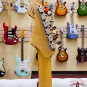 Fender Custom Shop 1962 Stratocaster Hardtail Hand-Wound Pickups AAA Dark Rosewood Slab Board Relic Black 6.65 LBS - Image 10