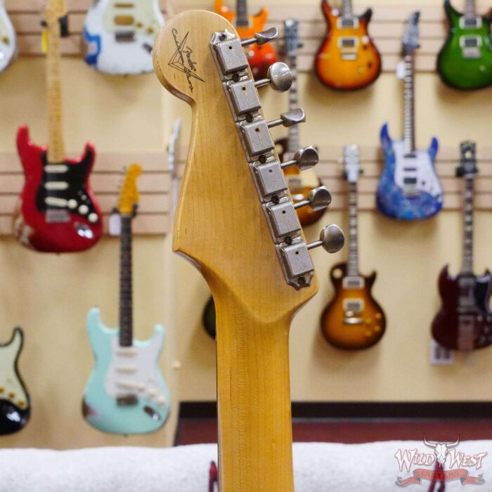 Fender Custom Shop 1962 Stratocaster Hardtail Hand-Wound Pickups AAA Dark Rosewood Slab Board Relic Black 6.65 LBS - Image 10